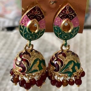 Indian fashion earrings. Never used.